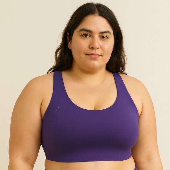 LULULEMON AirSupport Bra High Support Charged Indigo /Lavender Fog - Size 34DD - Picture 1 of 12
